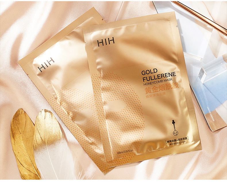 hih金刚侠钢铁侠蜂窝面膜黄金抗初老补水熬夜保湿滋润学生党女男