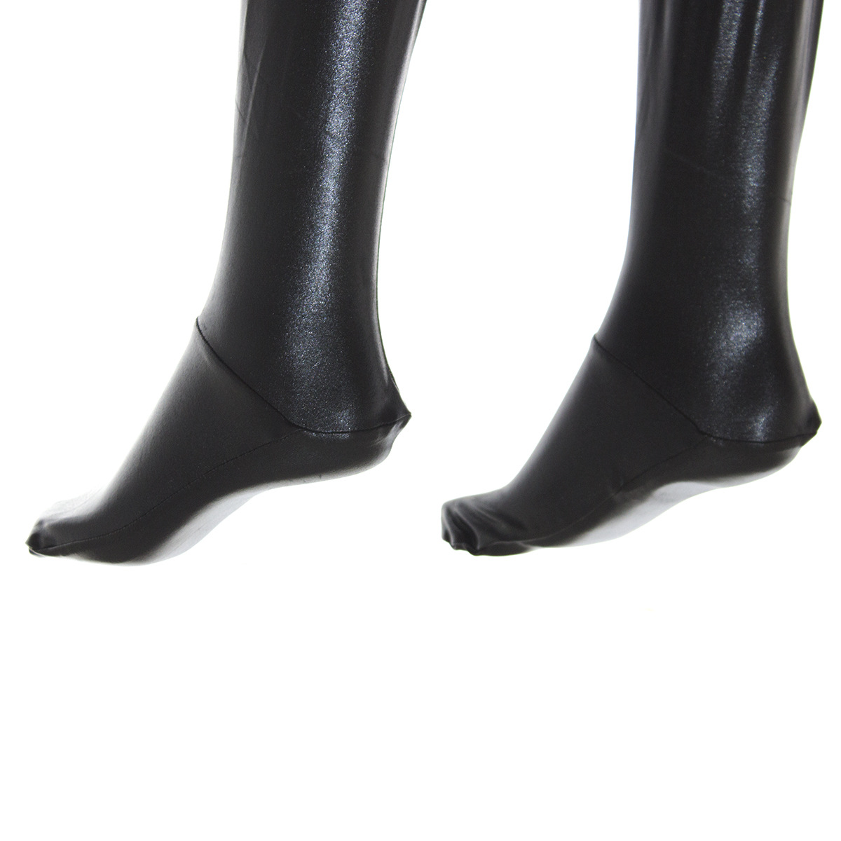 性感弹力皮袜套表演服舞台制服皮长筒袜漆皮大腿袜情趣漆皮长筒袜