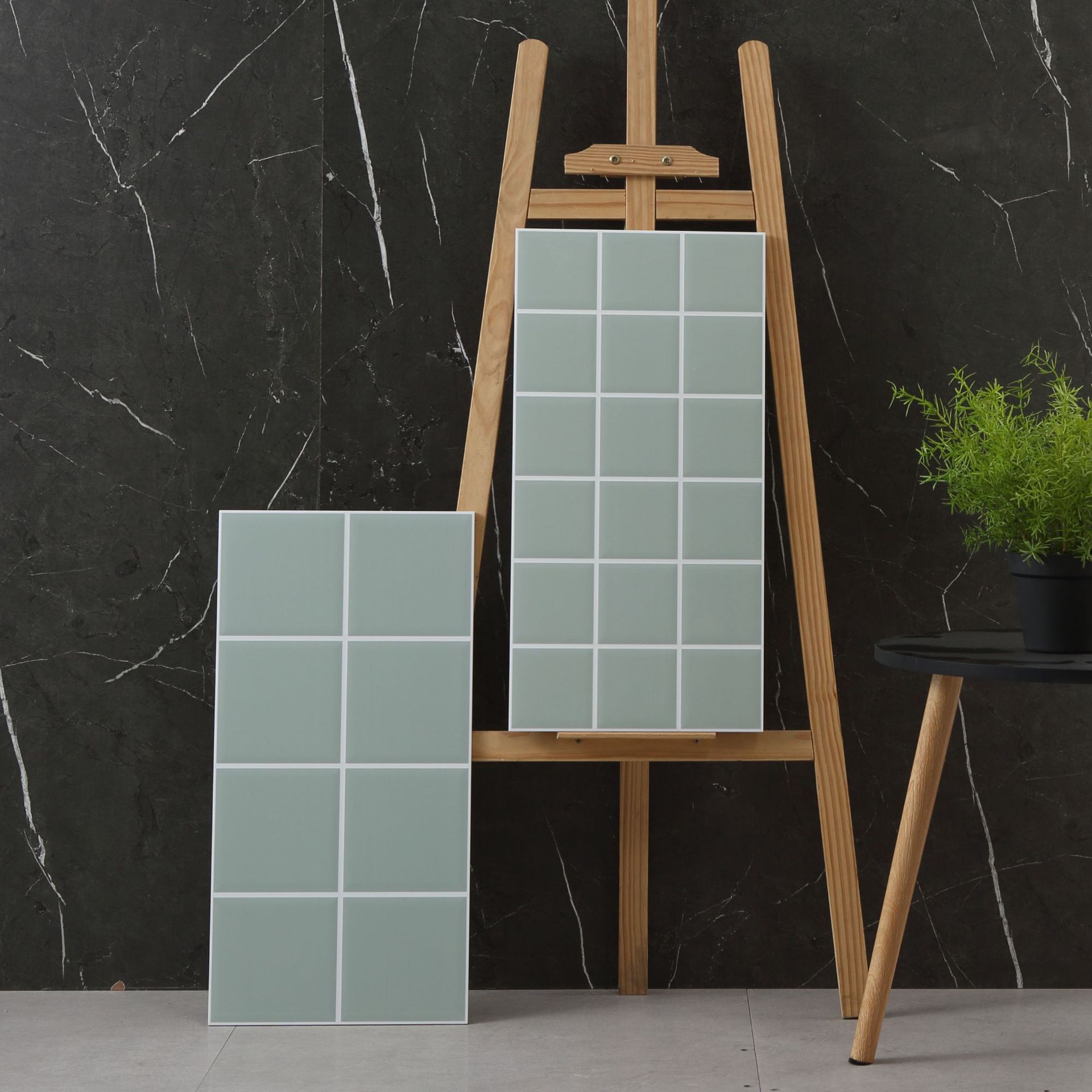 北欧风白色彩色格子砖厨房卫生间卫浴简约网红墙砖300x600面包砖