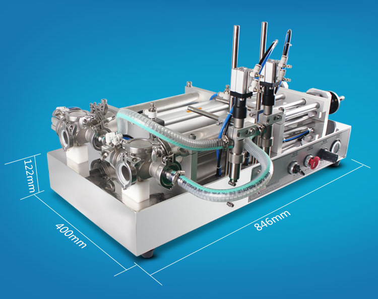 厂家直销双头卧式灌装机 洗洁精洗衣液定量灌装 洗手液酒精灌装机