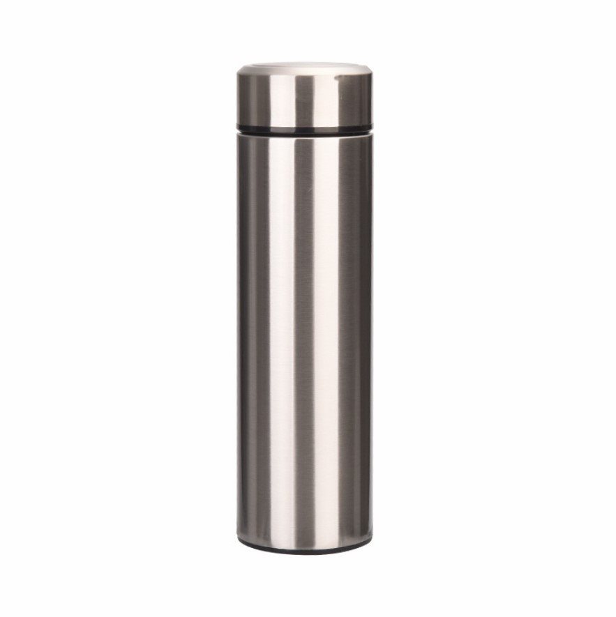 新真空保温杯带茶隔过滤网304不锈钢男水杯定制印logo本色茶杯