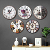 美式静音挂钟壁饰复古木质客厅卧室餐厅店铺墙面钟表简约时钟装饰|ru 美式静音挂钟壁饰复古木质客厅卧室餐厅店铺墙面钟表简约时钟装饰|ru