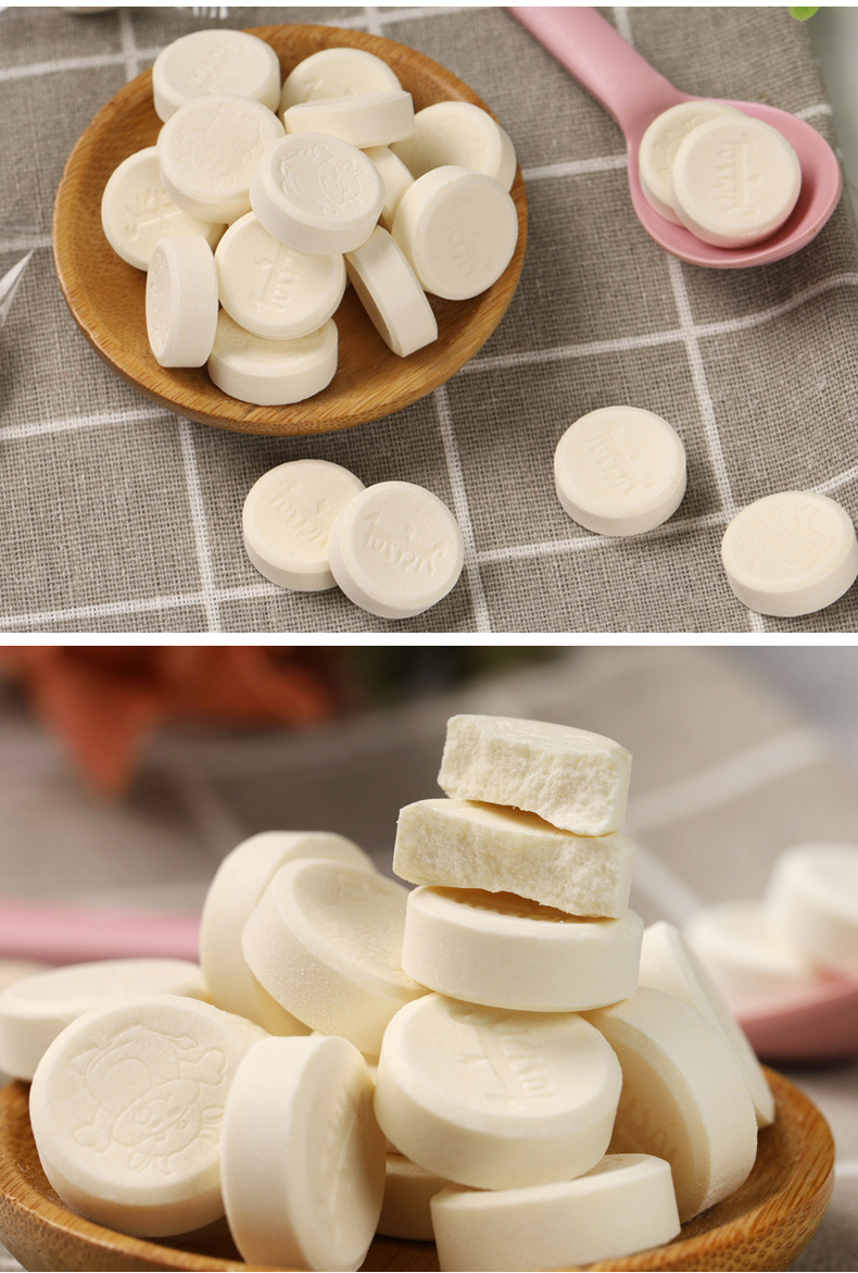 奶片内蒙古 儿童干吃片装草原特产牛初乳奶贝益生菌原味酸奶