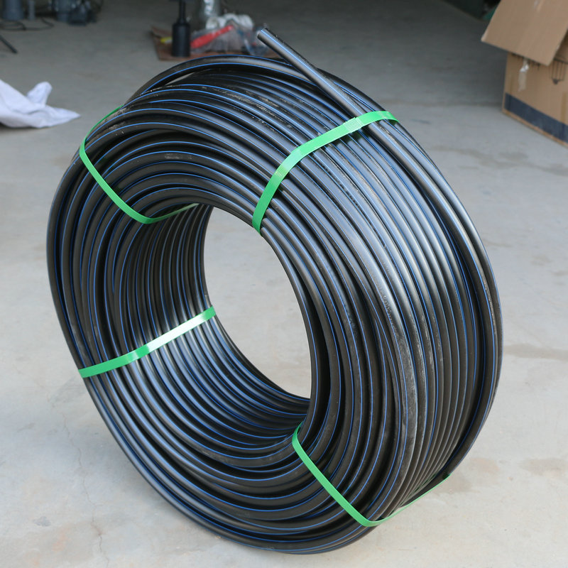 现货批发黑色pe穿线管 pe通信电缆套管 pe盘管室外电线套管