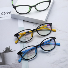 新款儿童硅胶眼镜框架舒适防近视平光镜框可调节儿童镜架厂家现货