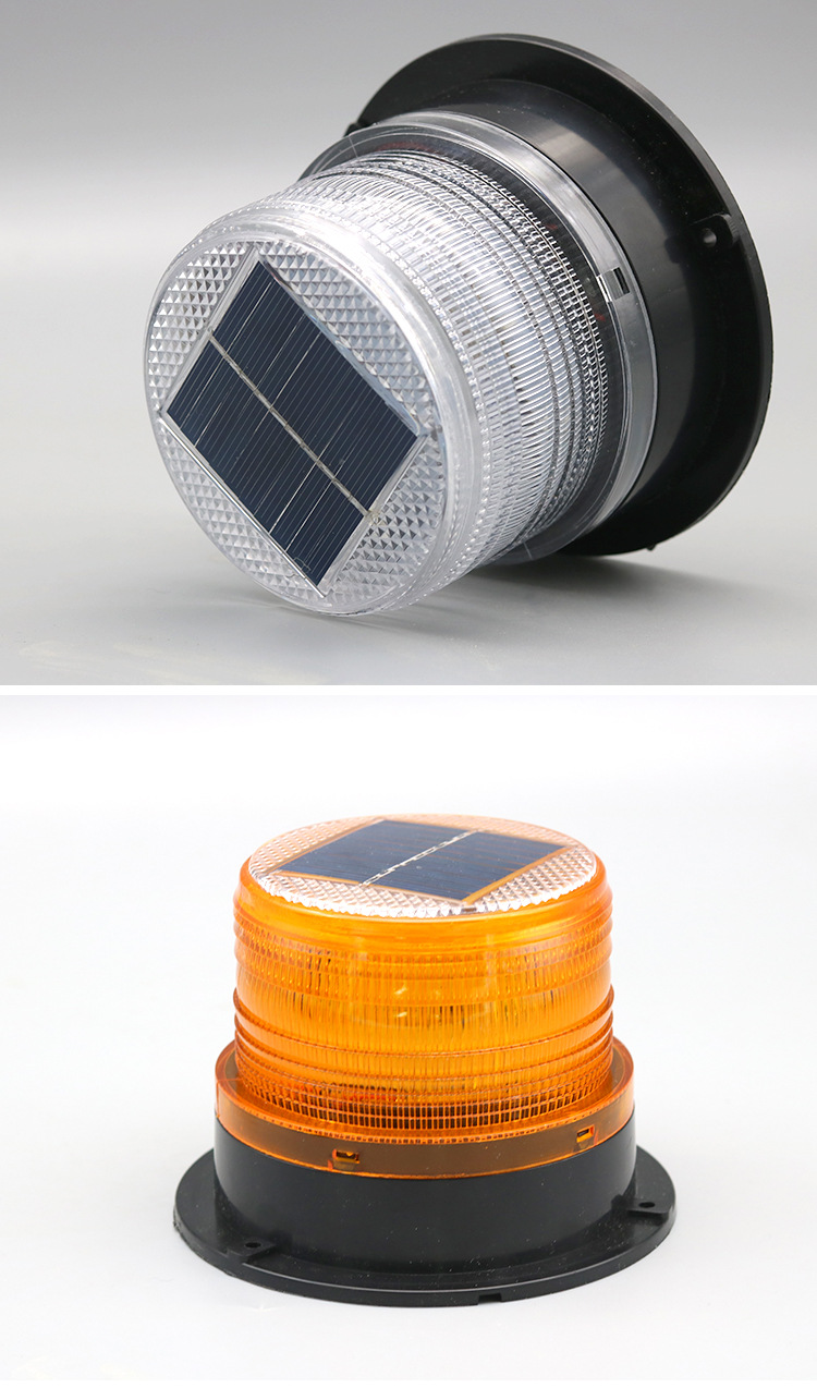 红蓝车载太阳能爆闪灯警示灯 车用车顶闪光灯夜间安全警示闪烁灯