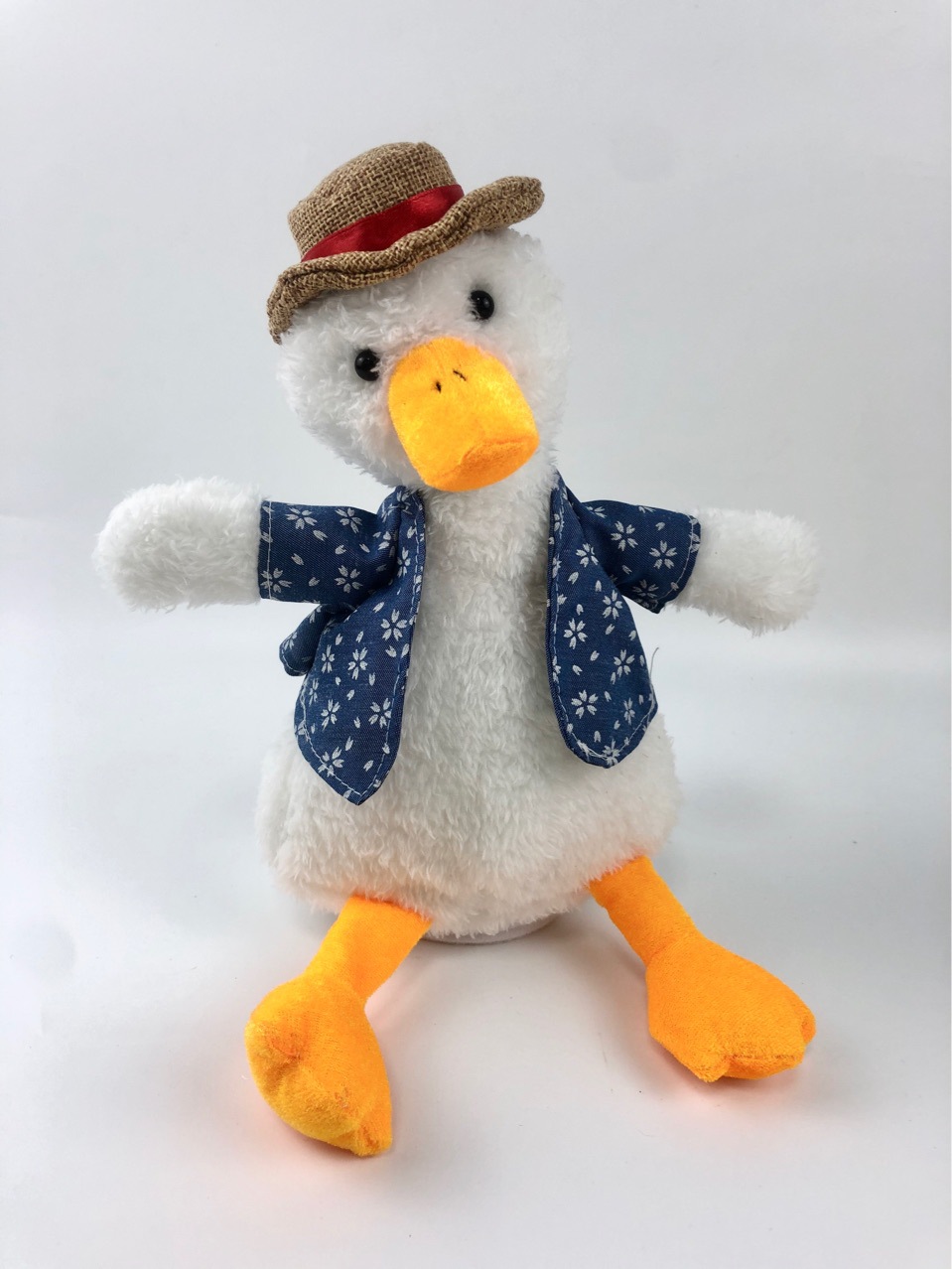 抖音网红复读鸭音乐版 会说话鸭子 毛绒电动录音播放鸭 玩具礼品