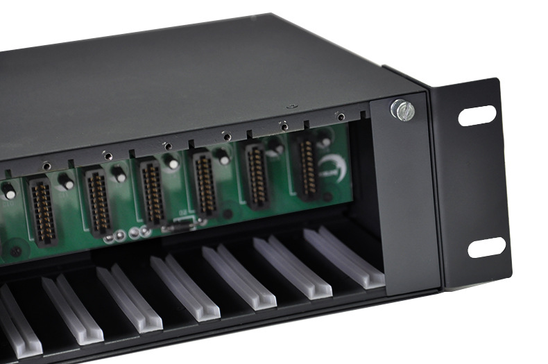 插卡式16槽光纤收发器机架专机箱双电源卡片式机架