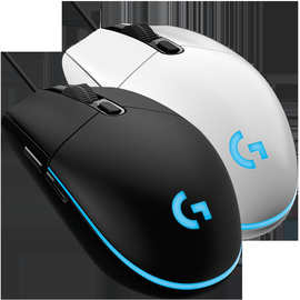 罗技g102黑白两色游戏竞技宏自定义鼠标机械鼠标