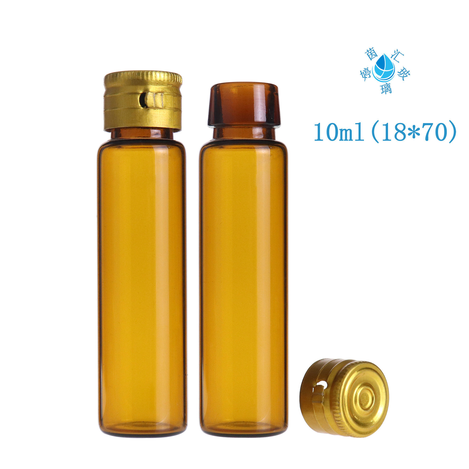 厂家现货供应玻璃瓶 【10毫升口服液瓶】 插穿盖