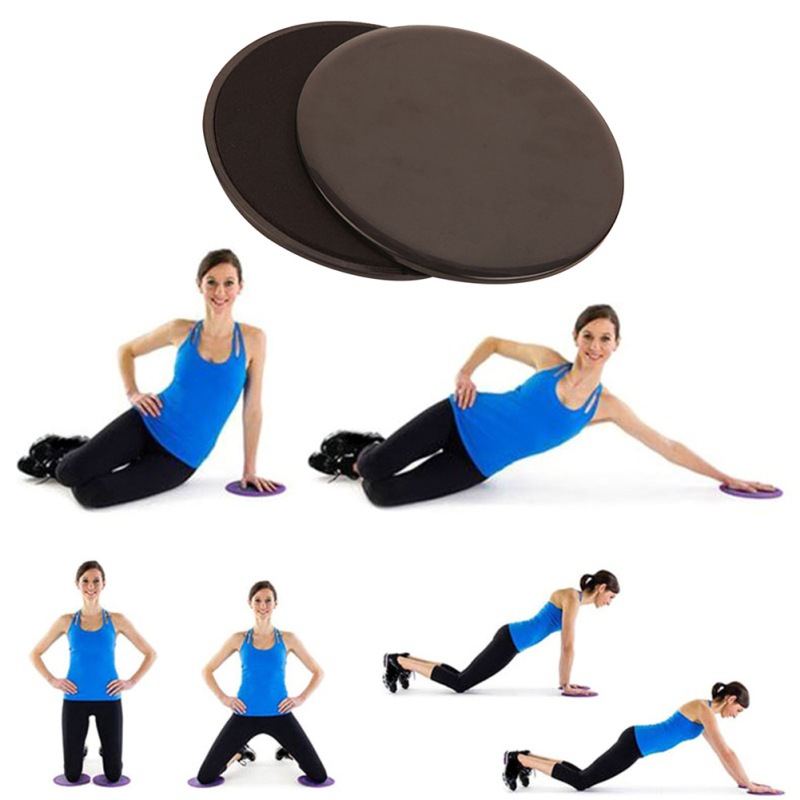 现货 急速健身滑行盘协调能力训练垫瑜伽馆滑盘2个装gliding disc