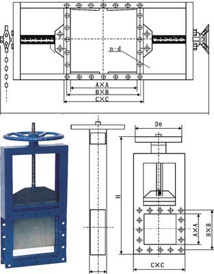 厂家手动圆口/方口螺杆下料阀插板阀直通式卸料闸门排污阀现货