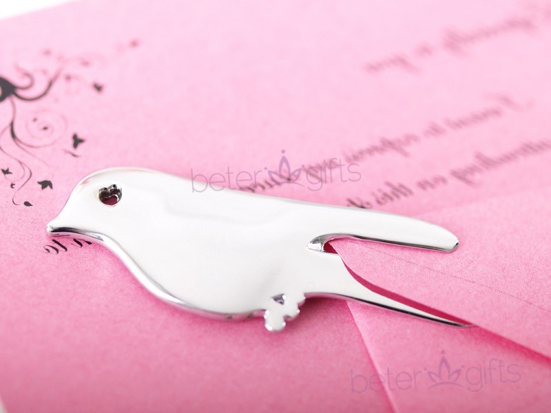 doorgift lovebird letter opener bookmark母亲节书签回礼wj059