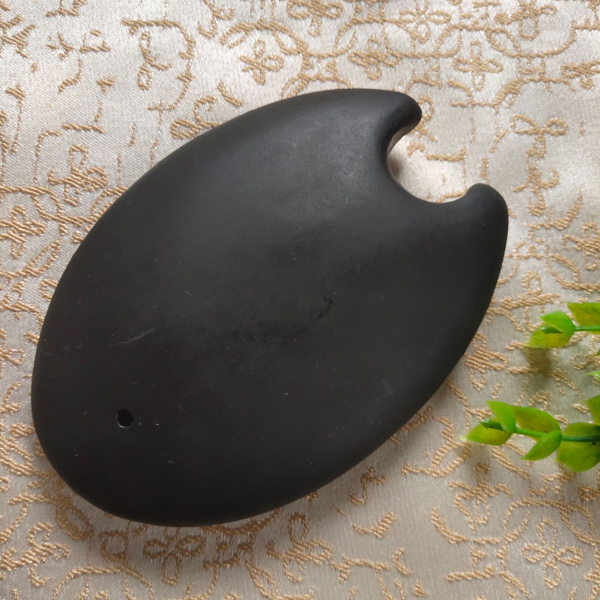 批发砭石砭凹能量石spa热石美容院按摩石冷敷加热背部推拿