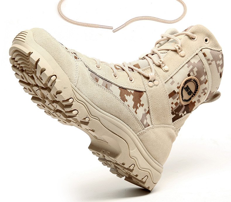 3515强人男靴户外透气沙漠靴特种兵作战靴春秋战术迷彩靴子男