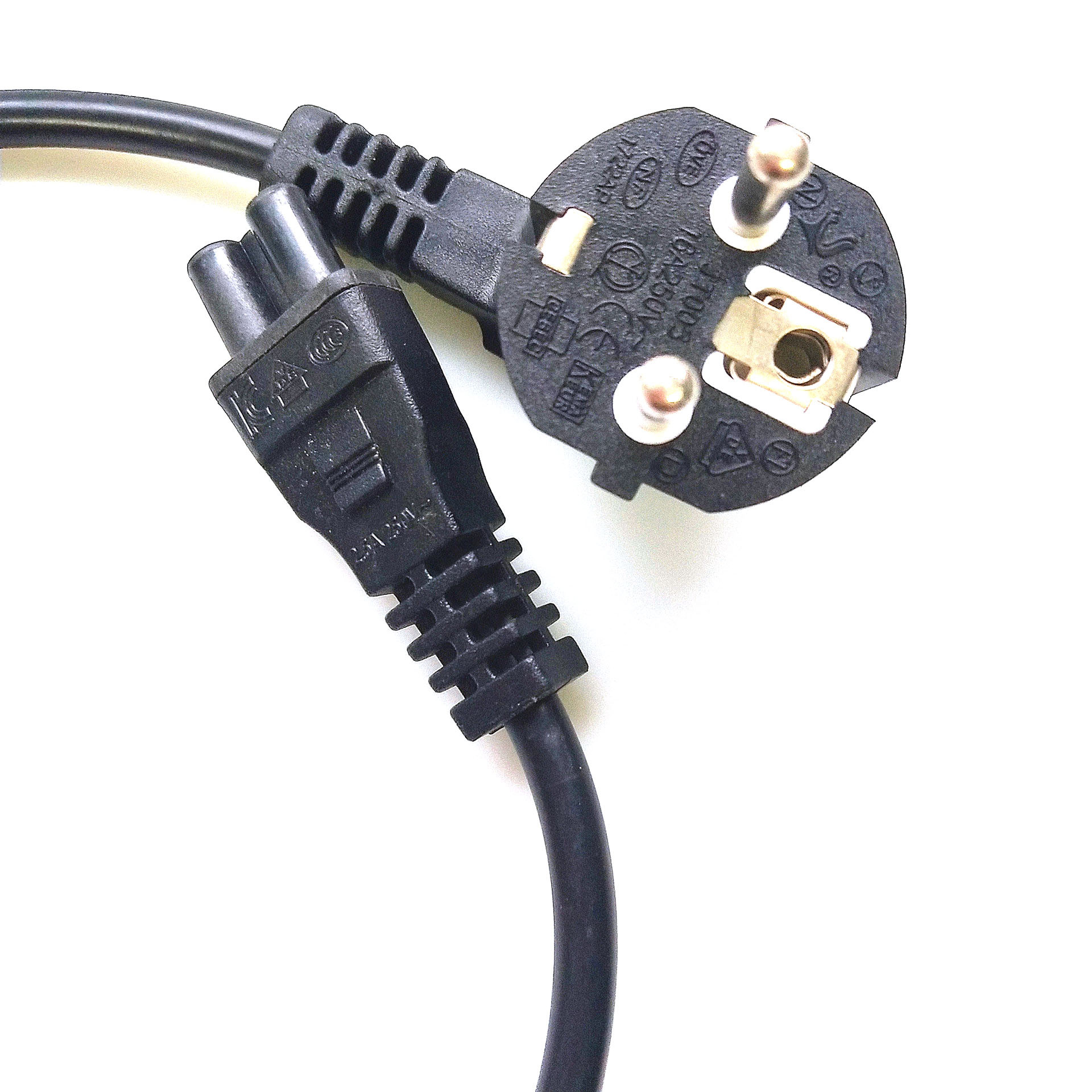 vde欧规电源线插头 法国插头电源线品字插头电源线梅花尾电源线