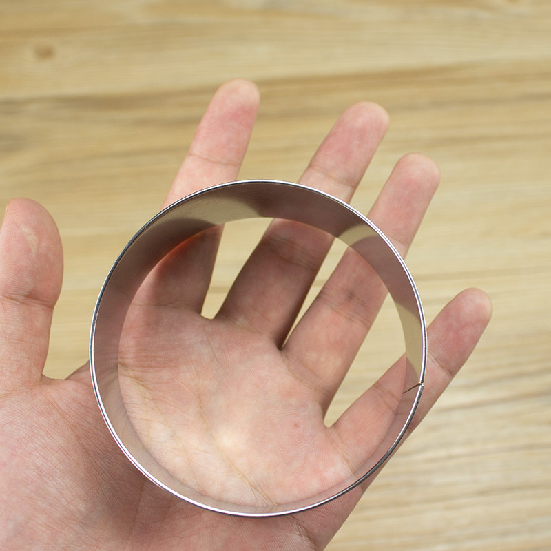 玉米面饼圆圈不锈钢米糕圈米粑粑圆形发糕圈2.5cm高蛋糕模慕斯圈