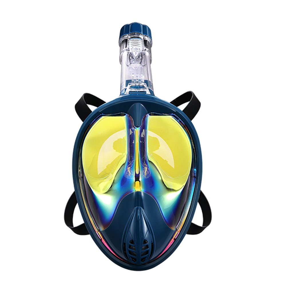 厂家直销新款潜水面罩镀膜潜水面镜潜水全面罩全干式电镀