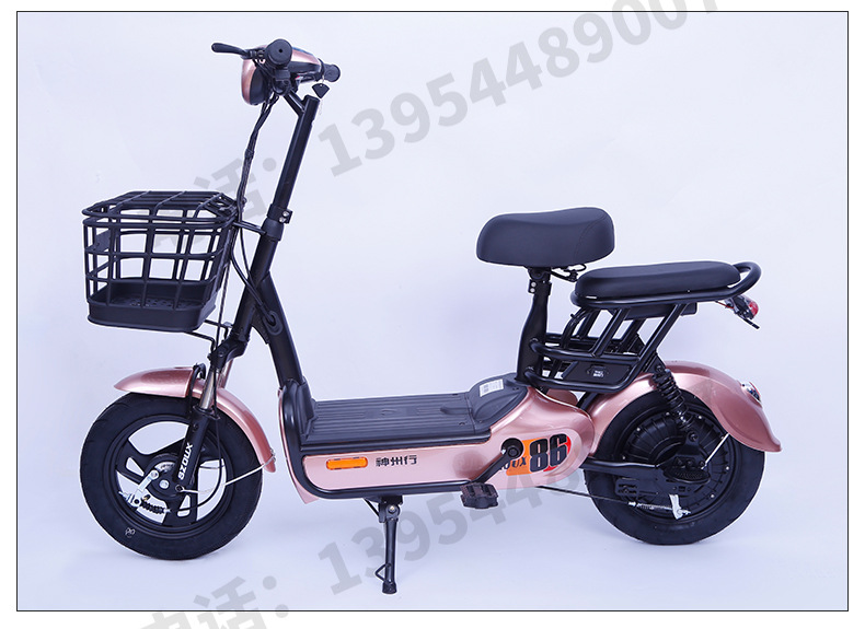 厂家供应小公主电动车成人两轮电瓶车轻便女生双人电动自行车
