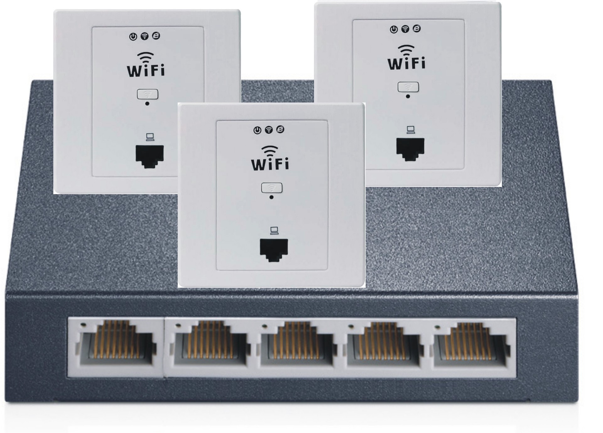 86开关面板无线wifi面板路由器 300m入墙式ap 墙壁wifi