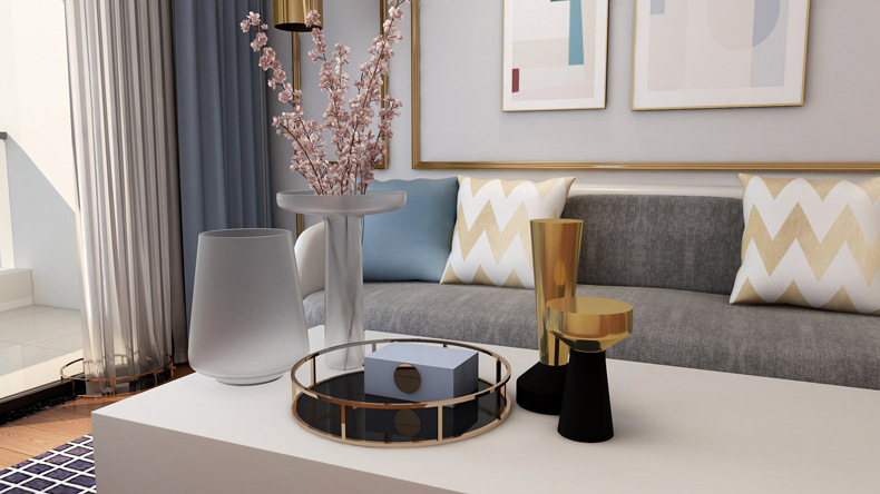 北欧烛台摆件 创意烛杯树脂工艺品摆件 家居装饰摆件软装饰品摆设