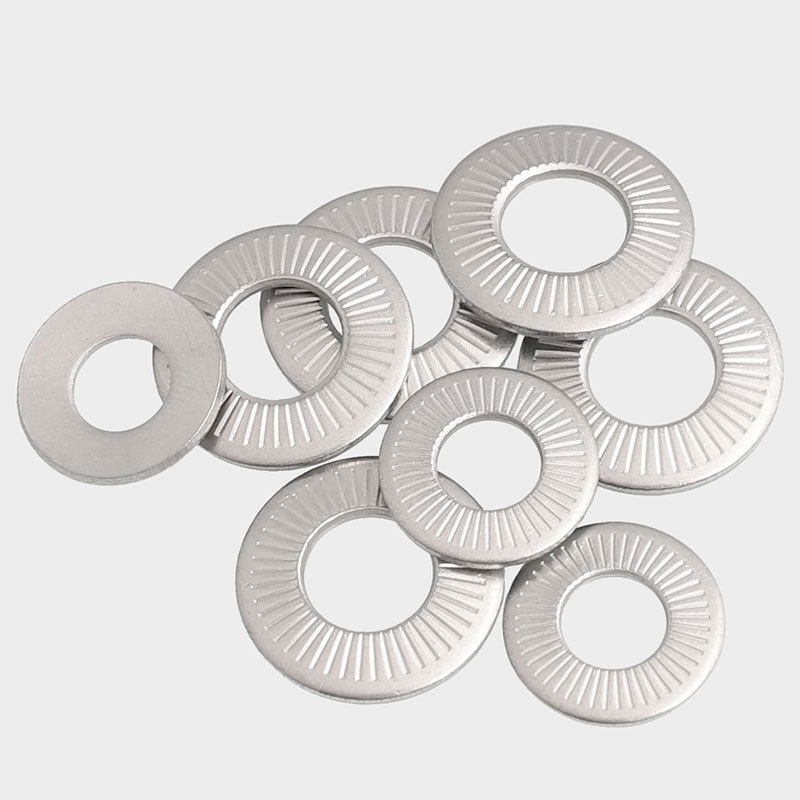 304不锈钢蝶形/鞍形单面花齿垫圈防滑垫片m3m4m5m6m8m10m12m16m20