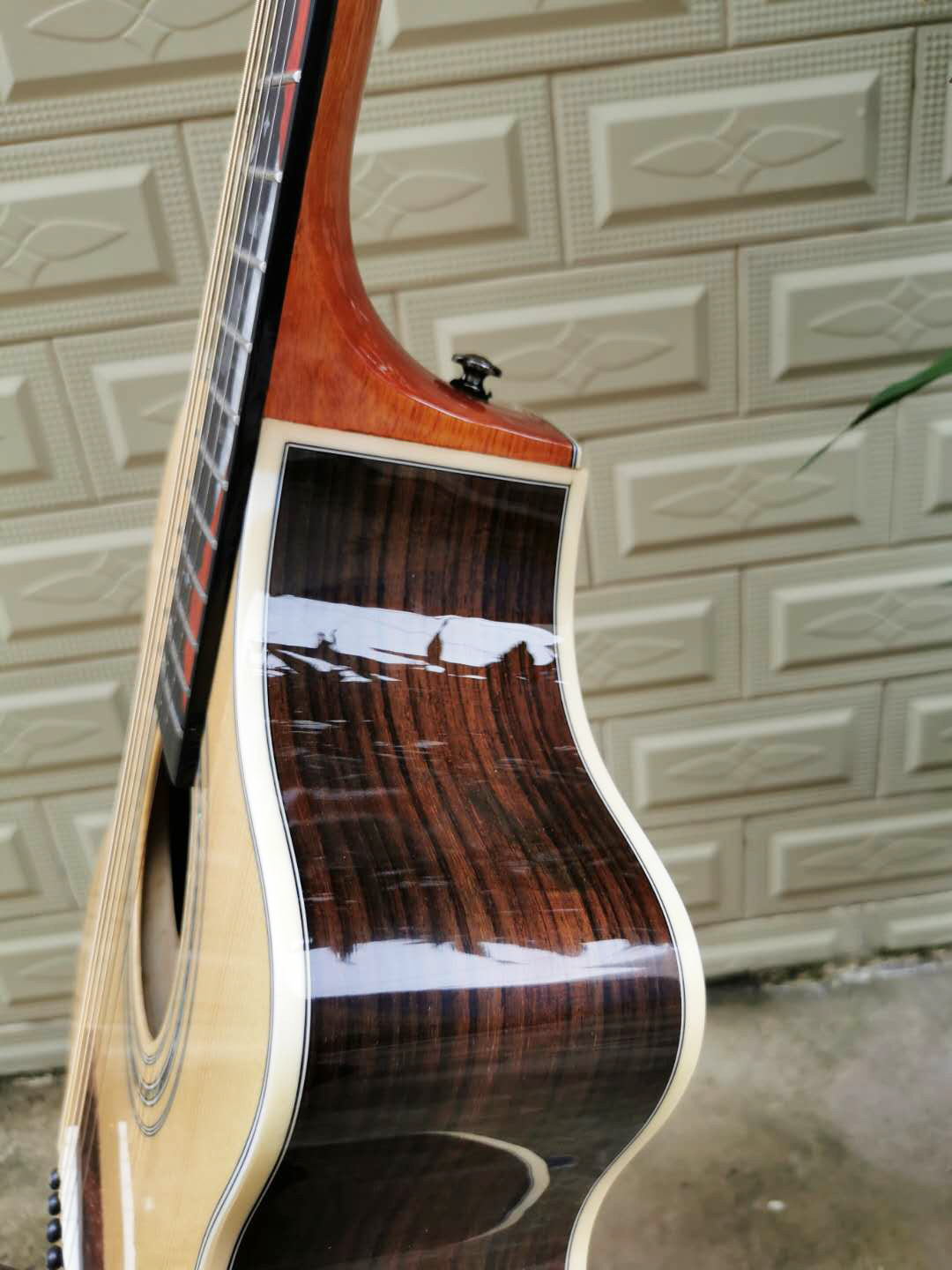 面单吉他41寸jf桶吉他单板无标贴牌定制民谣吉他云杉玫瑰木乐器