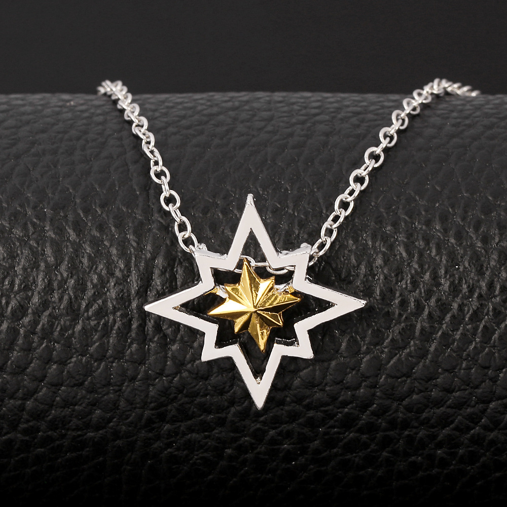 日韩小清新五角星吊坠 女韩版流苏项链项饰创意小清新饰品