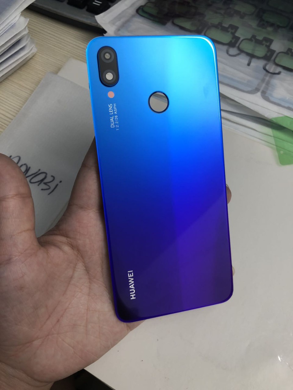 适用于华为nova3 nova3e nova3i后盖玻璃带镜框