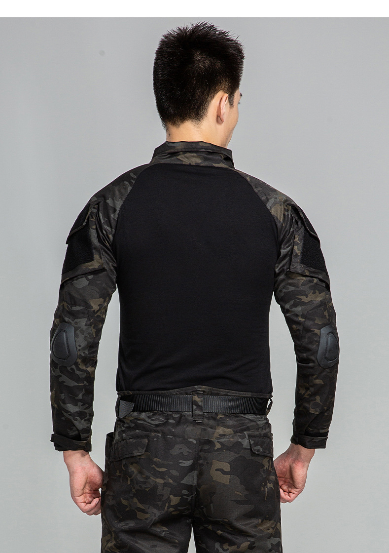 策马原创cz户外战术蛙人服迷彩服套装男女春秋季拓展真人cs训练服