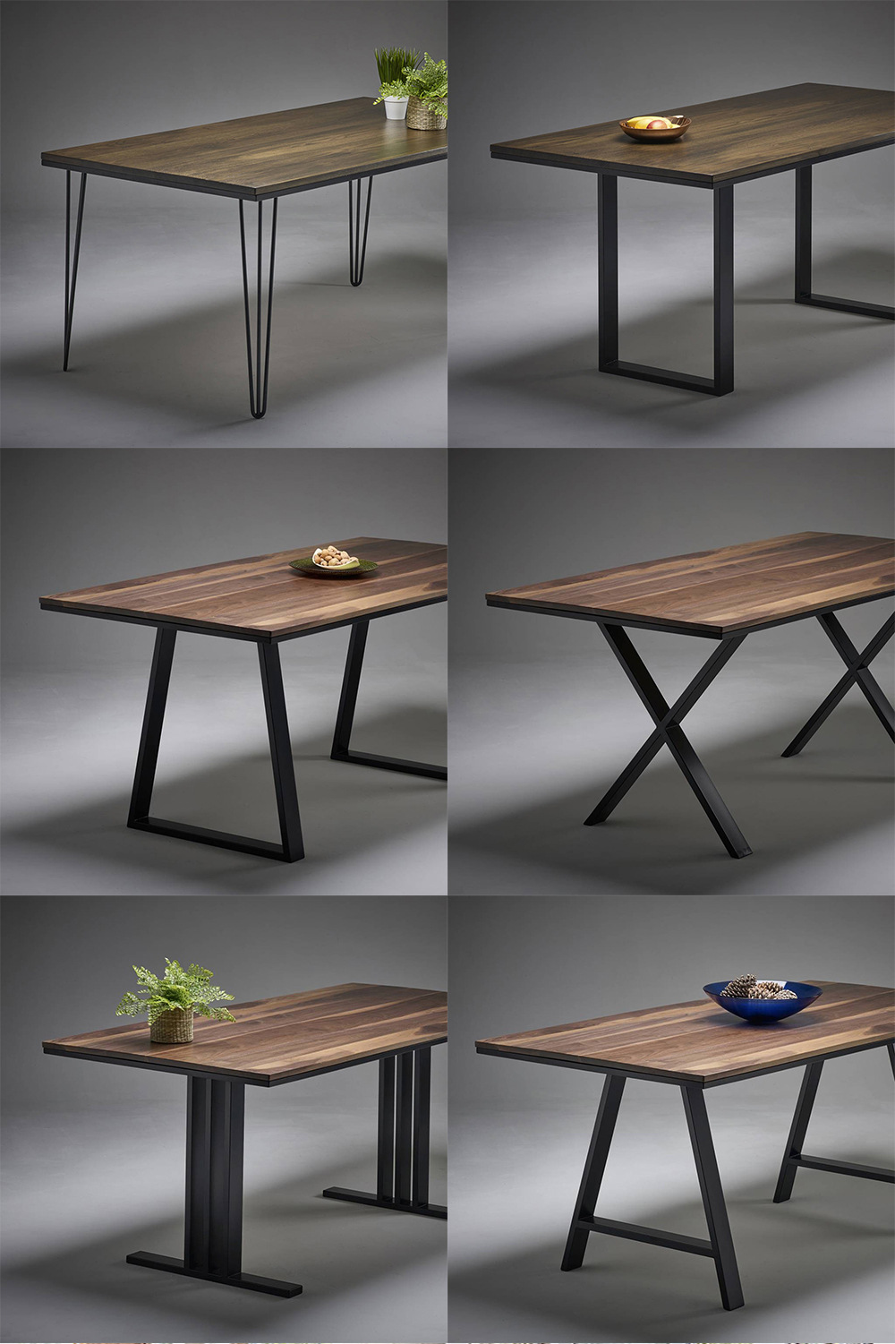 厂家批发铁艺桌腿桌脚 定制黑色餐桌台架 咖啡桌时尚办公桌台脚