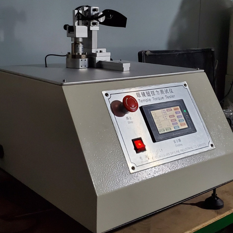 华昶眼镜腿扭力试验机/眼镜腿铰链强力测试仪/眼镜铰链扭力试验机