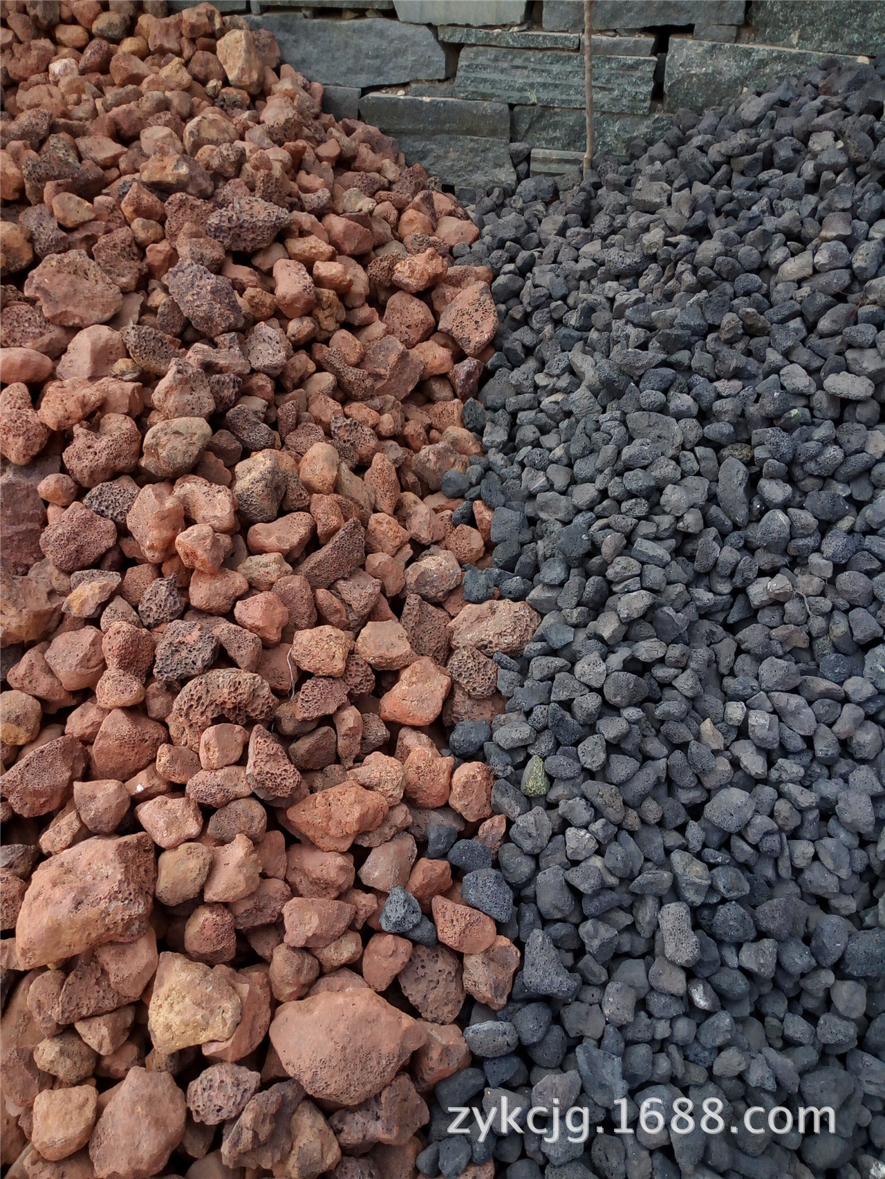 厂家 大块园艺景观石 火山石 栽培基质火山岩颗粒 红色 黑色-阿里巴巴