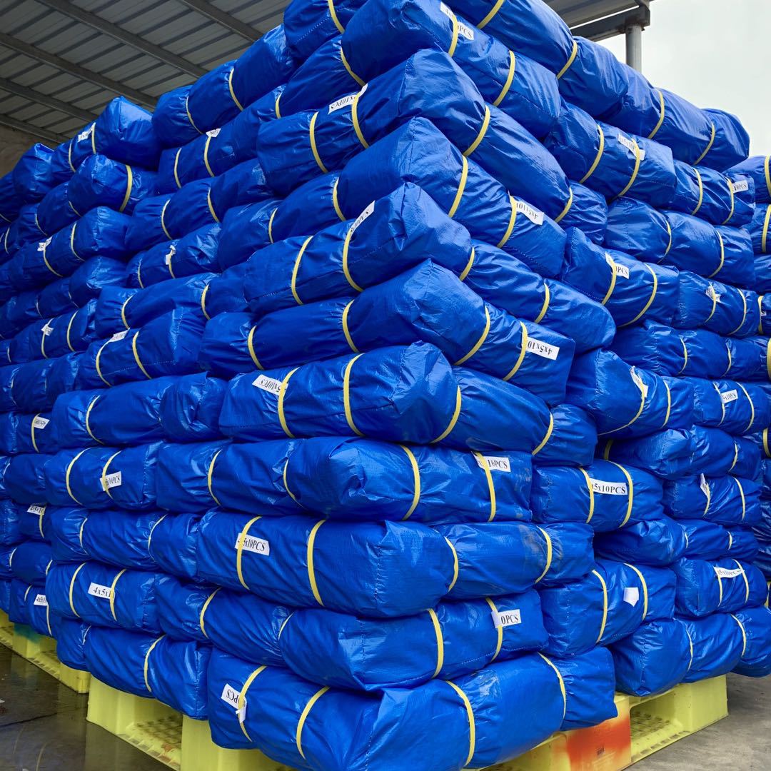 塑料雨布双蓝出口聚乙烯材质PE布防雨防晒农用盖布南韩布加厚篷布