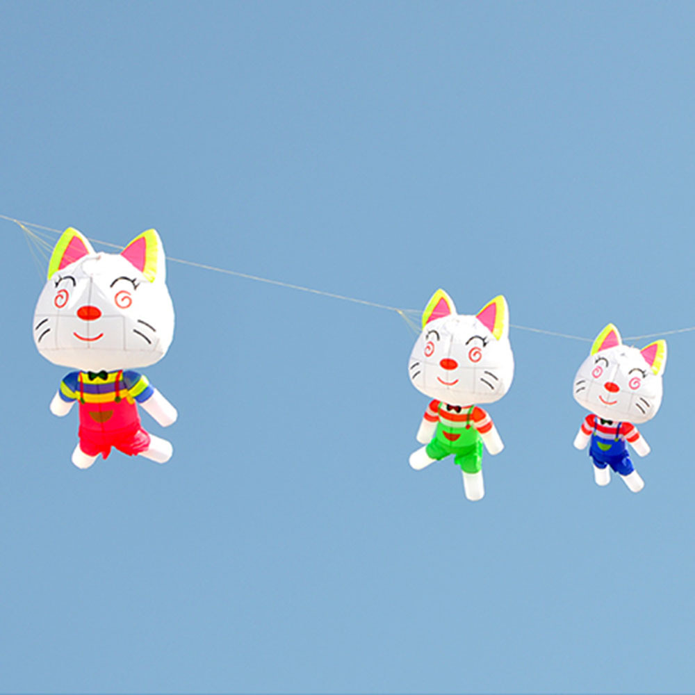 猫咪 风筝挂件充气风筝展览风筝跨境电商 速卖通风筝会展