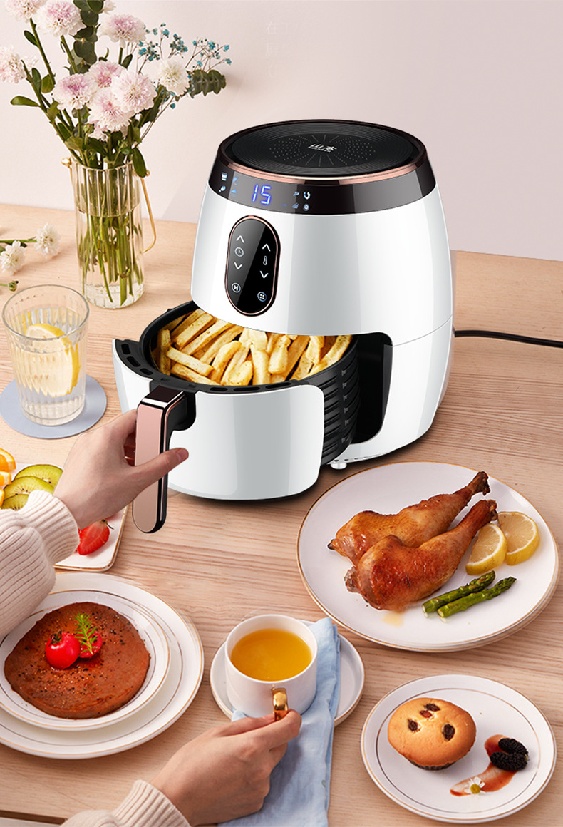 5l智能家用全自动煎炸锅 无油低脂电炸锅烤箱7868