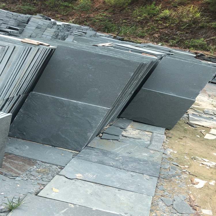 厂家供应青石板材阳台院子别墅庭院绿色青石板 地砖铺路园林公园