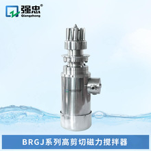 BRGJ系列节能罐底安装高剪切磁力搅拌器用于乳化罐 反应釜 搅拌罐