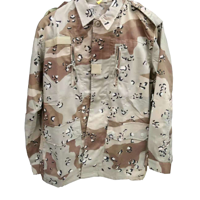 六色沙漠f11迷彩服套装 美军作战战术人字斜布棉 外军海湾沙漠服