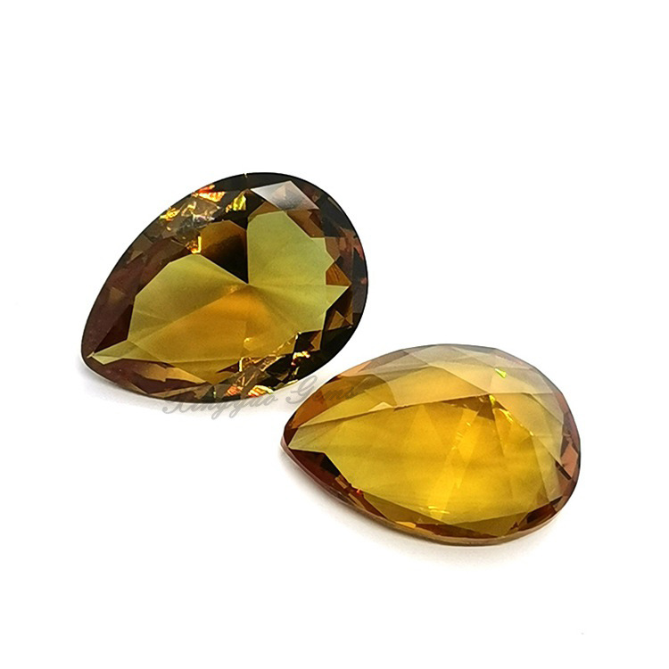 大量现货 5-30mm梨形土耳其水铝石 水滴形苏丹石 变色石头