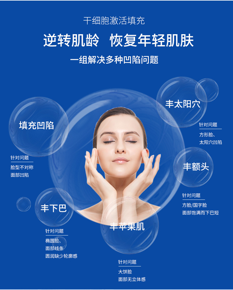 暨大干细胞填充不回落干细胞全脸凹陷泪沟面颊法令纹填充