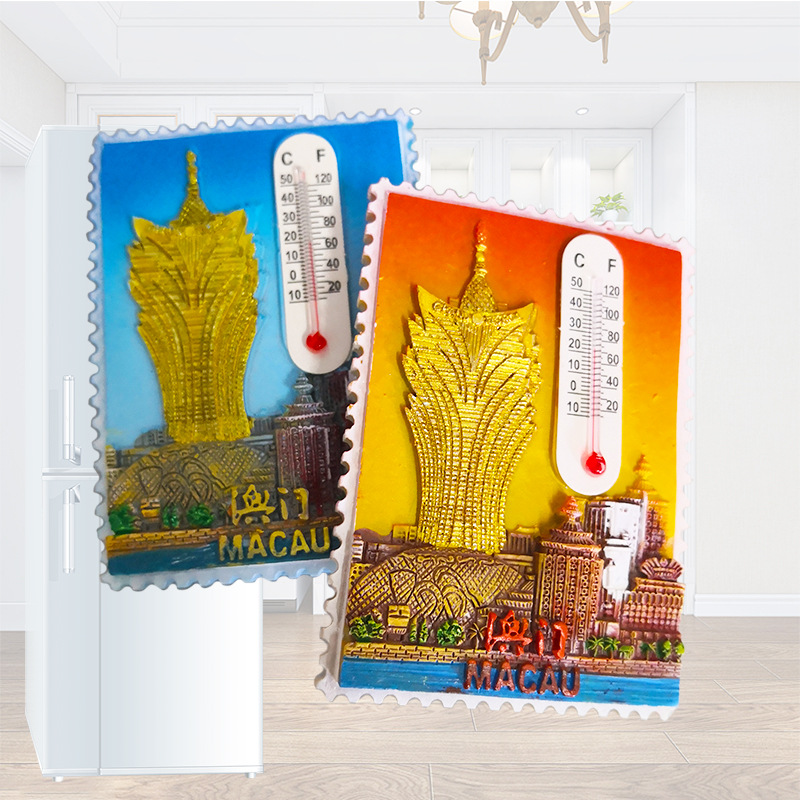 厂家热销澳门立体树脂冰箱贴纪念品旅游小礼品现货优惠供应质量好