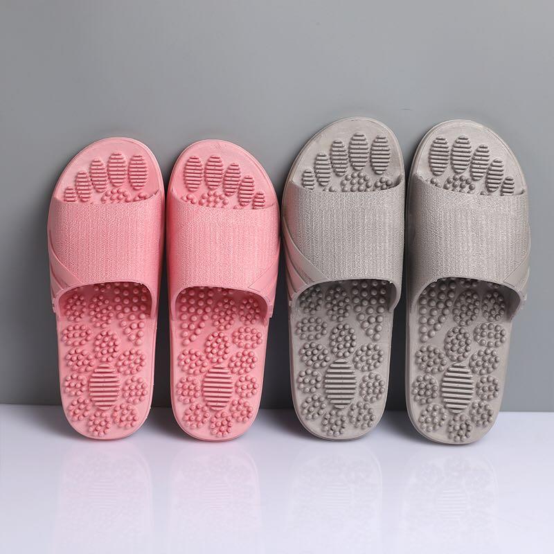 2022 Summer Candy Color Massage Home Slippers Bathroom Indoor Slippers Men and Women Plastic Couple Slippers