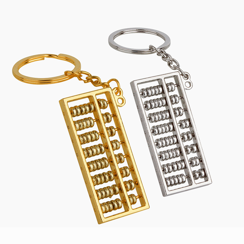 Simulation Mini Abacus Metal Keychains Abacus Keychain Accessories Keychain Pendant One Piece Dropshipping Free Shipping