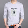 man Long sleeve T-shirt jacket Spring 2021 Trend clothes T-shirts Base coat men's wear Sweater Chaopai