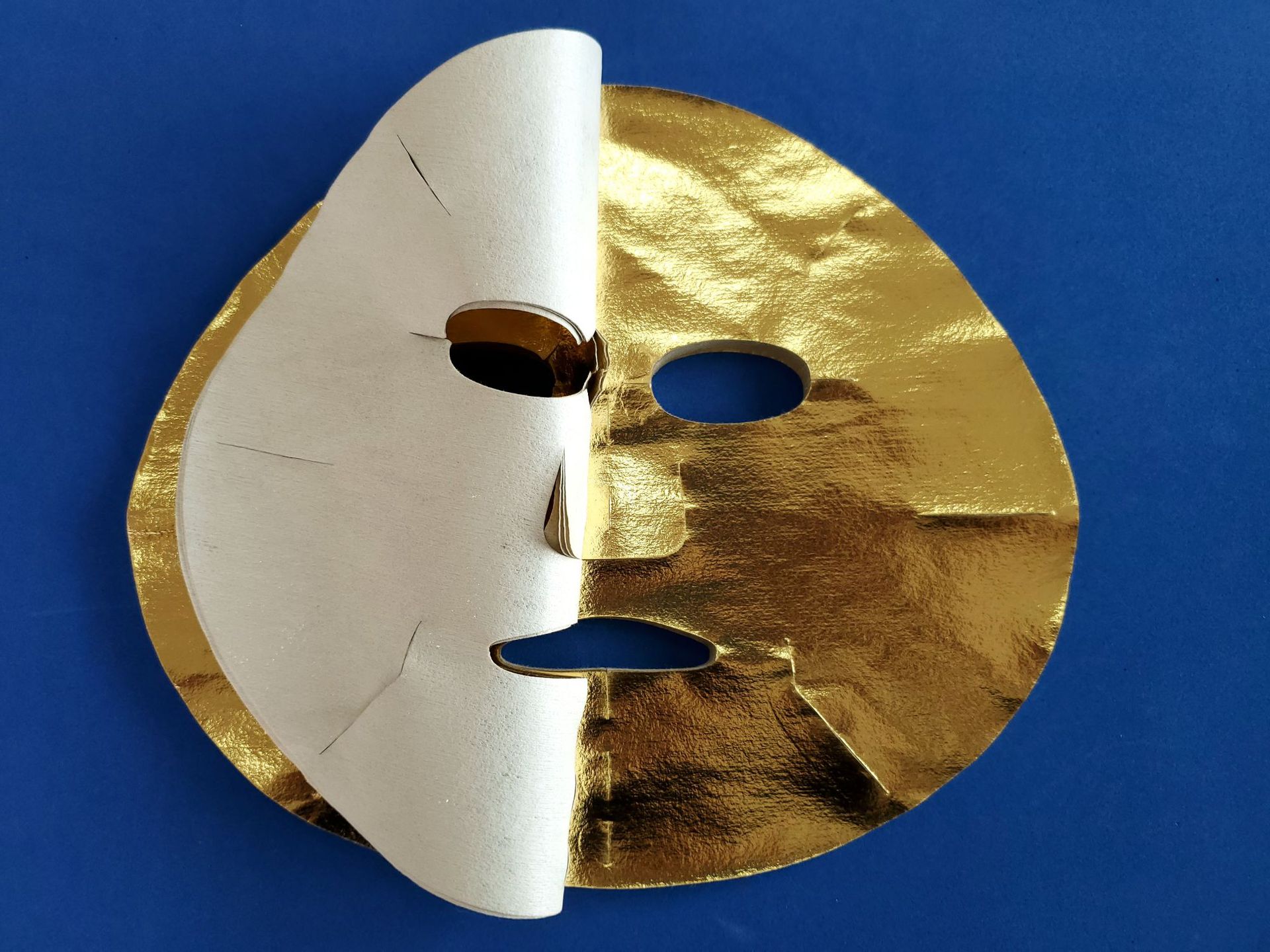 黄金面膜金膜超导面膜纸金箔银箔面膜布24k网红耐酒精不脱色金膜