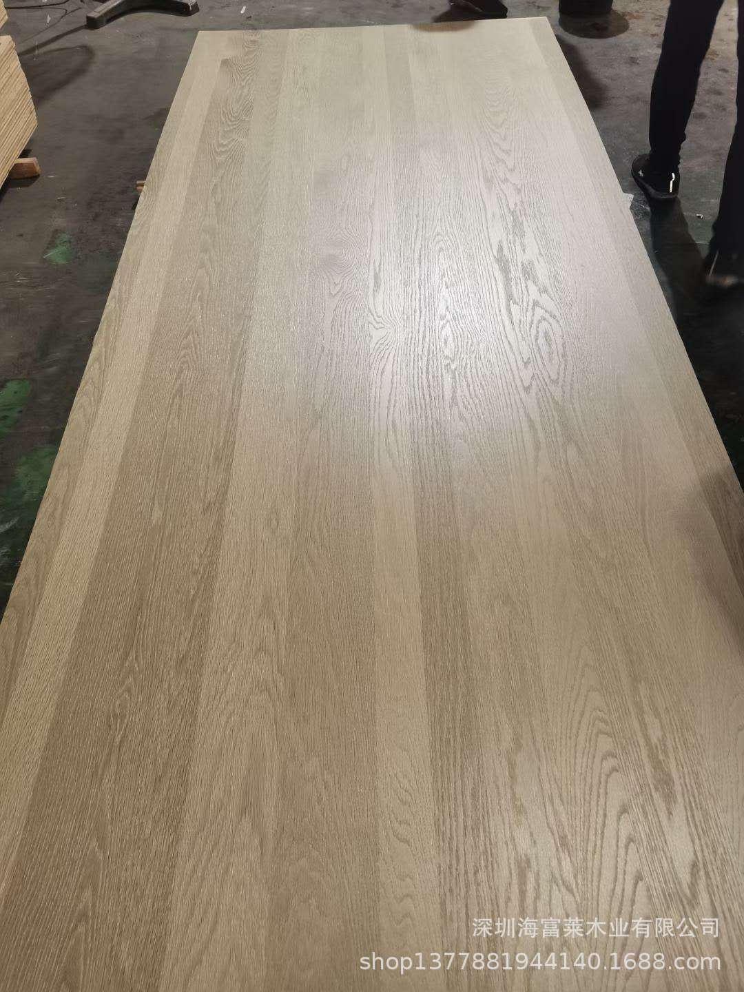 美国白橡山纹乱拼面板 洗白橡木混拼墙板 天然白橡山纹直纹混拼