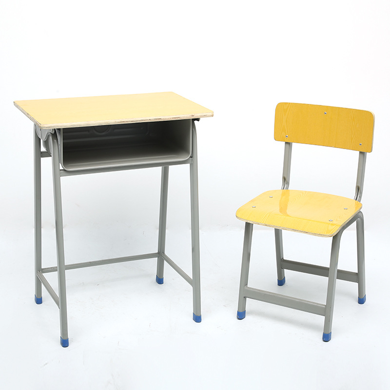 中小学生儿童学习桌固定款学校课桌培训班辅导班单人书桌厂家直供