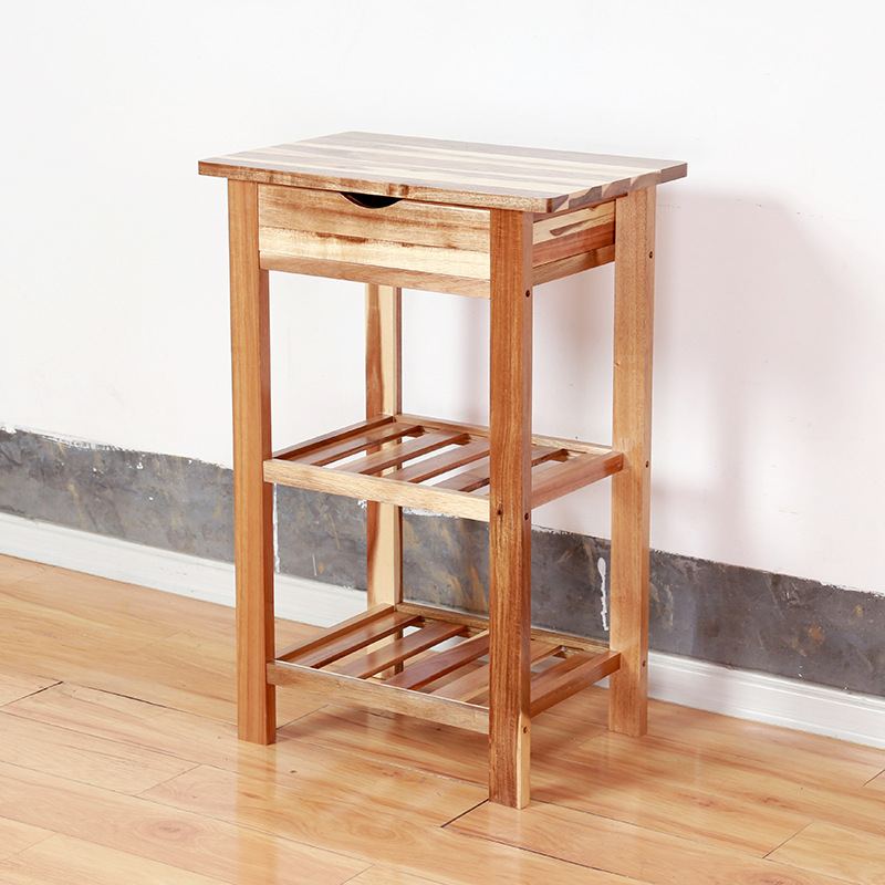 楠竹花架仿古落地角落架四方架花台 置物架田园小架子多层储物架