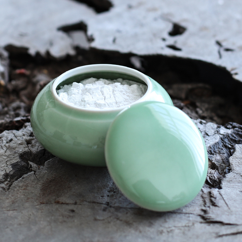 龙泉青瓷香粉罐密封储物盒香灰茶叶罐陶瓷迷你药罐便携调料小器皿